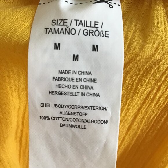 Kate Spade Golden Yellow Halter Dress Size M - Picture 9 of 10